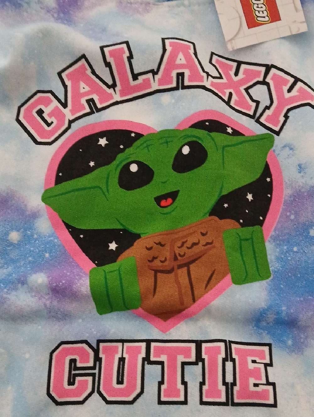 NWT KIDS SZ 6/6X LEGO STAR WARS HOODED TIE DYE GROGU Lightweight - Picture 2 of 6